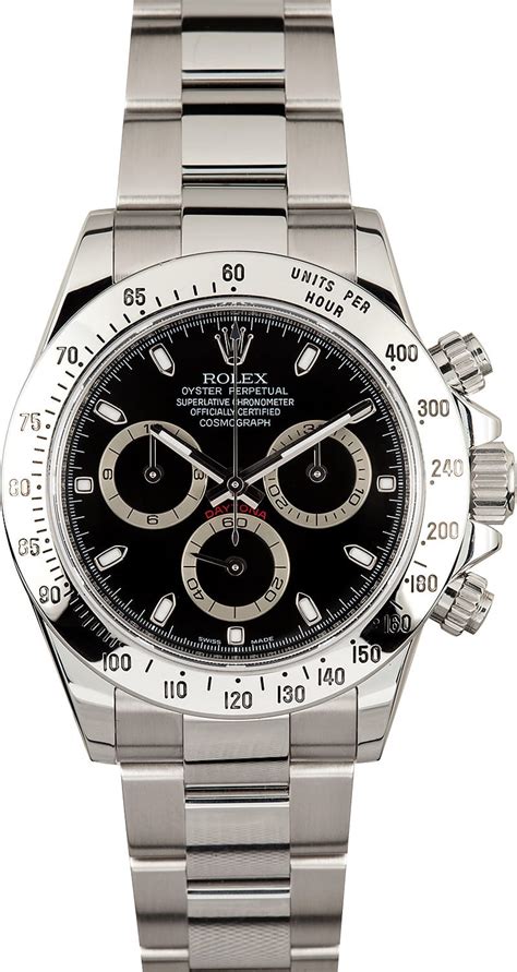 Rolex Cosmograph Daytona RRR 116520 Black Dial 